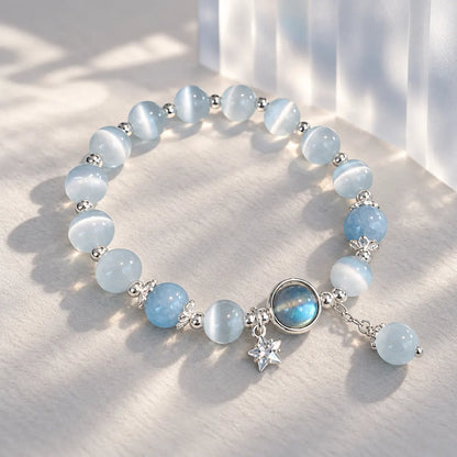 Ornarelle Cat Eye Bell Beaded Bracelet