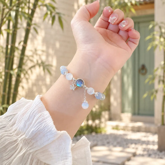 Ornarelle Cat Eye Bell Beaded Bracelet