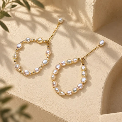Ornarelle Baroque Pearl Gold Filled Bracelet